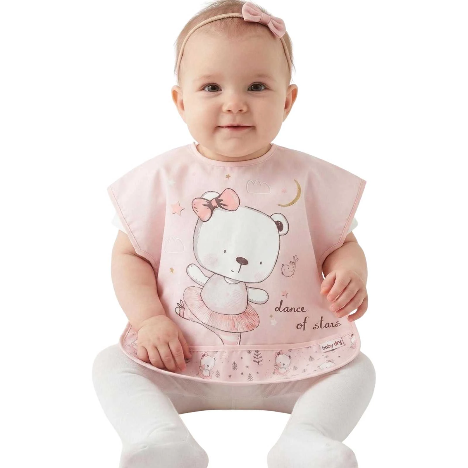 UNISEX 6/24 AY BALERİN AYI DESEN KISA KOLLU BAĞLAM