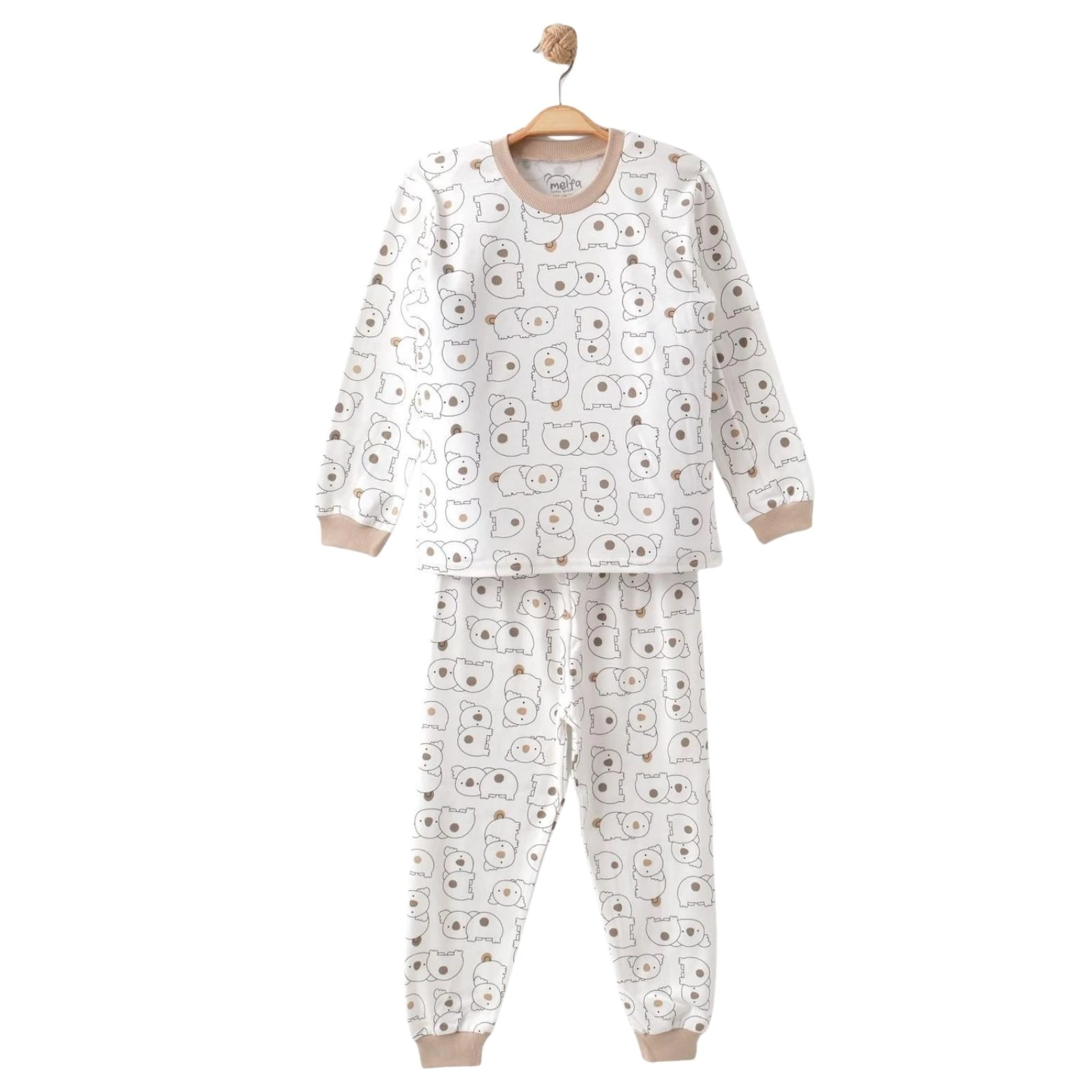UNISEX 7/9 YAŞ KOALA BİSİKLET YAKA PİJAMA