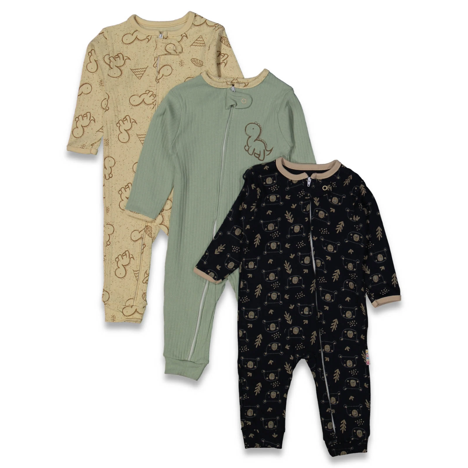 UNISEX 9/18 AY FERMUARLI DİNO TULUM