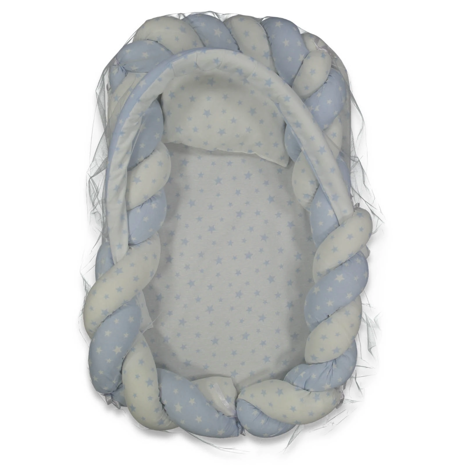 UNISEX CİBİNLİKLİ ÖRGÜLÜ BABY NEST YATAK