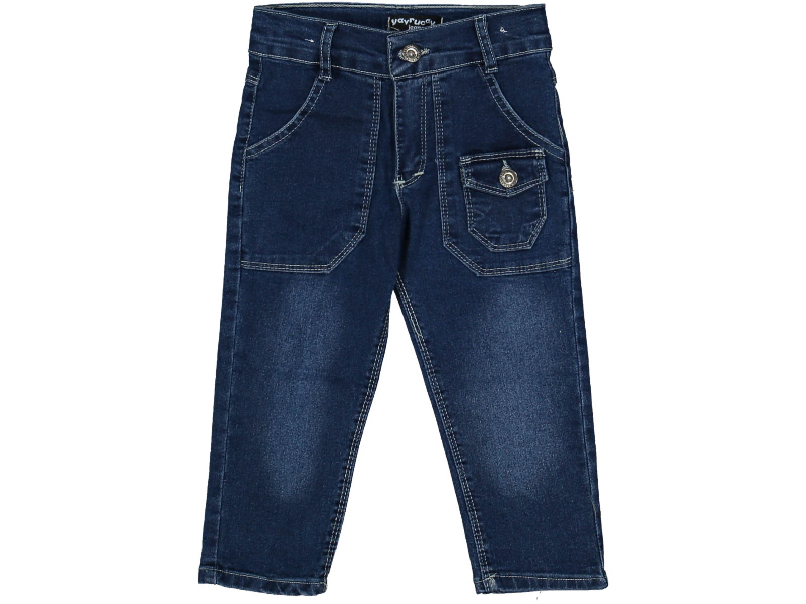 ERKEK 3/7 YAŞ KÜÇÜK KARGO CEPLİ KOT PANTOLON