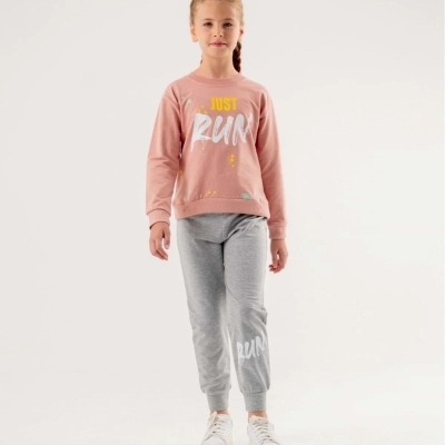 2 ip penye eşofman - Pijama takım 6-9 yaş