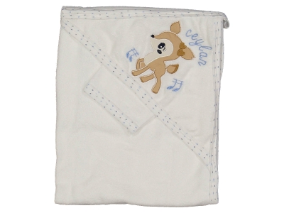 UNISEX 1/12 AY CEYLAN NAKIŞLI ÇİFT KAT HAVLU SİLGİ