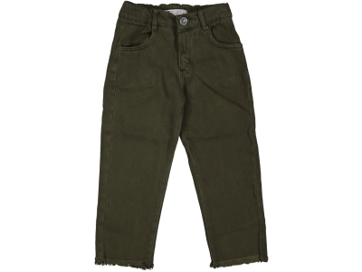 KIZ 5/8 YAŞ PAÇA PÜSKÜLLÜ DÜZ PANTALON