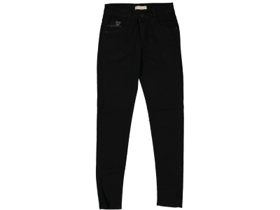 KIZ 12/16 YAŞ TAŞLI KALP NAKIŞLI KOT PANTOLON 