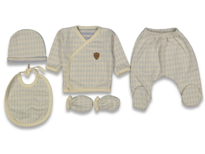 ERKEK 3/3 AY 5'Lİ SET - JAKARLI ARMALI ZIBIN SET