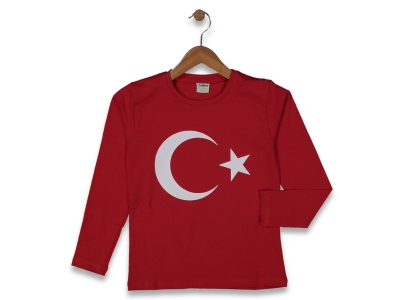 UNISEX 13/16 YAŞ AY YILDIZ UZUN KOL BADİ