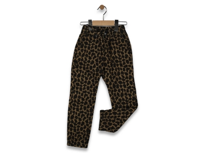 KIZ 3/7 YAŞ LEOPAR JOGER KOT PANTOLON