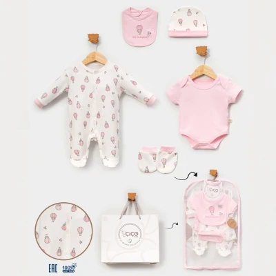 BELEMİR-007184/ Balon Baskılı 5'li Hediyelik Set