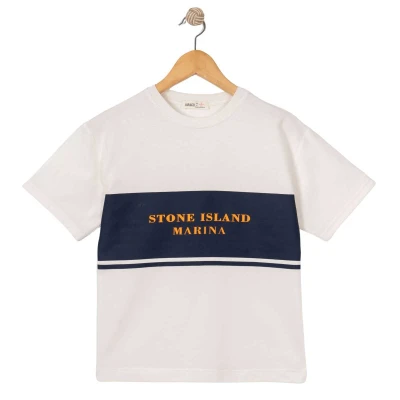 ERKEK 11/14 YAŞ STONE ISLAND BASKILI T-SHIRT