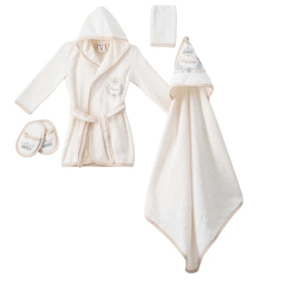 ERKEK 2/2 YAŞ PRENS BORNOZ SET