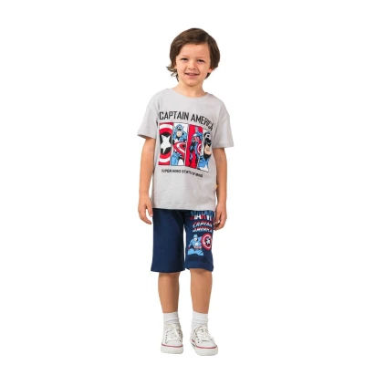 ERKEK 2/5 YAŞ CAPTAİN AMERİKA ERKEK ÇOCUK TAKIM 