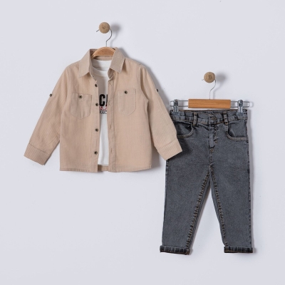 ERKEK 2/5 YAŞ KOT PANTOLONLU TAKIM