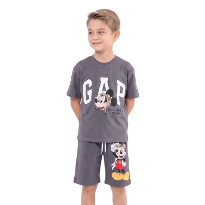 ERKEK 3/10 YAŞ YAZLIK GAP MİCKEY BASKILI TAKIM