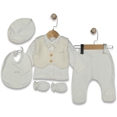 ERKEK 3/3 AY GENTLE BABY 5 PARÇA ZIBIN SETİ 