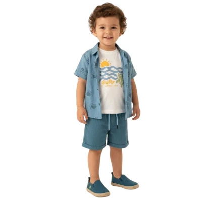 ERKEK 3/6 YAŞ SURF DESENLİ TAKIM