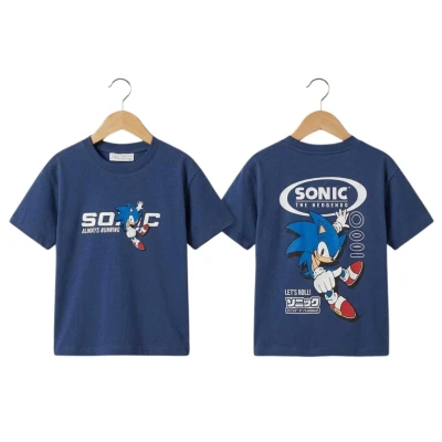 ERKEK 5/13 YAŞ SONIC BASKILI TİŞÖRT