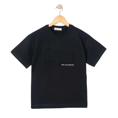 ERKEK 7/10 YAŞ STRONG KABARTMA BASKILI T-SHIRT