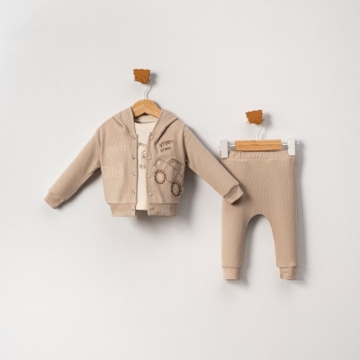 ERKEK 9/24 AY ARABA NAKIŞLI 3’LÜ ERKEK TAKIM 