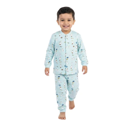 ERKEK 9/24 AY CİVCİV BASKILI PJAMA TAKIM