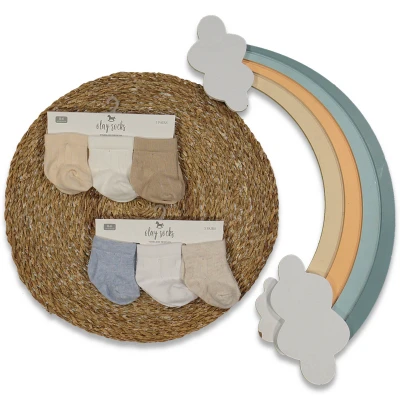 KIZ 0/6 AY NEWBORN 3LÜ KARTON ÇORAP