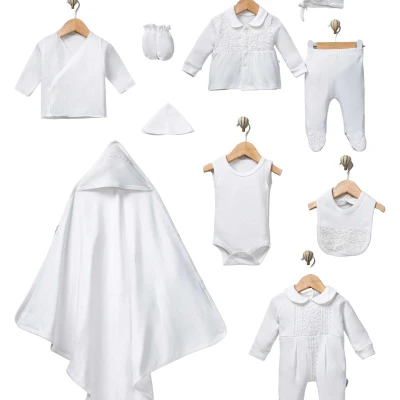 KIZ 1/2 AY  KARE DANTELLİ 10 LÜ SET