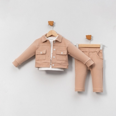 KIZ 12/24 AY CEPLİ CEKETLİ 3’LÜ TAKIM