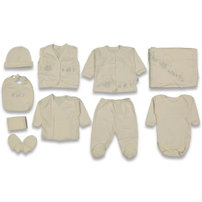 KIZ 1/3 AY KIZ ÇİÇEKLİ  TONTON 10LU SET