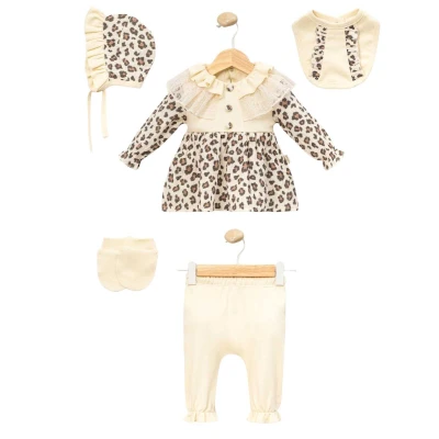 KIZ 1/3 AY LEOPAR MUSLİM 5 Lİ SET