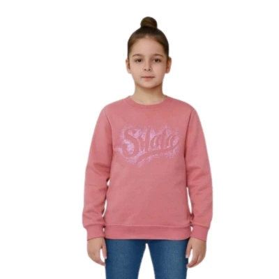 KIZ 13/16 YAŞ SIFIR YAKA BASKILI SWEAT 
