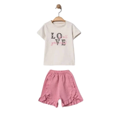 KIZ 1/4 YAŞ LOVE NAKIŞLI TABU 2 Lİ TAKIM
