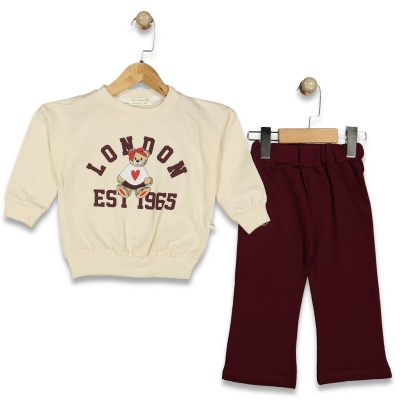 KIZ 2/5 YAŞ LONDON AYI BASKILI TAKIM