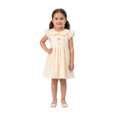 KIZ 2/5 YAŞ YAKALI MÜSLİM CİCEKLİ ELBİSE