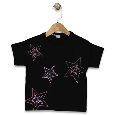 KIZ 3/12 YAŞ NOKTALI YILDIZ BASKILI SWEAT