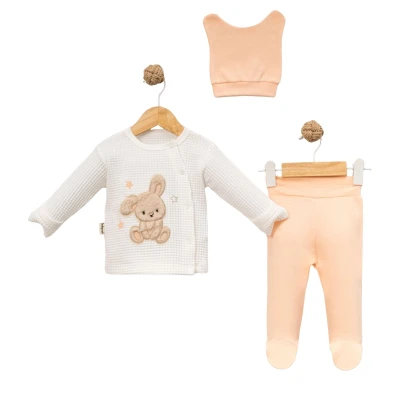 KIZ 3/3 AY PELUŞ TAVŞANCIK-3 LÜ ZIBIN TAKIM
