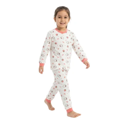 KIZ 3/6 YAŞ ÇİLEKLİ PİJAMA TAKIM