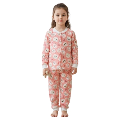 KIZ 3/6 YAŞ ÇITÇITLI COMFIPEMBE KAFALARLI TAKIM