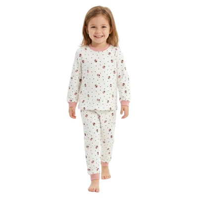 KIZ 3/6 YAŞ UĞUR BÖCEKLİ PİJAMA TAKIM
