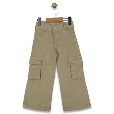 KIZ 5/8 YAŞ  KLASİC KESİM KETEN PANTOLON