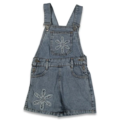 KIZ 6/10 YAŞ FLOWERS PAMUKLU KOT SALOPET