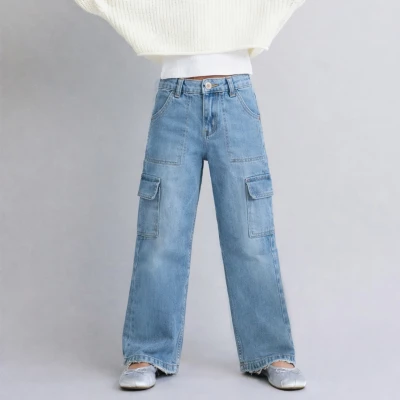 KIZ 9-12 YAŞ KARGO KOT PANTOLON