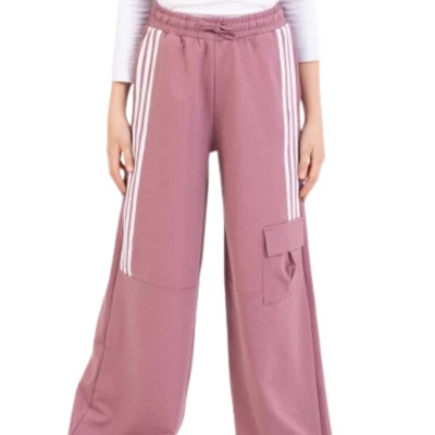 KIZ 9/12 YAŞ KARGO CEPLİ ŞERİTLİ BAGGY FIT TEK ALT