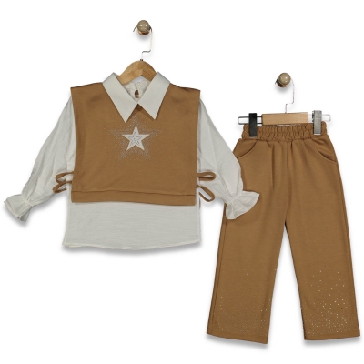 KIZ 9/12 YAŞ YILDIZLI TAŞLI OYSHO 3 LÜ TAKIM