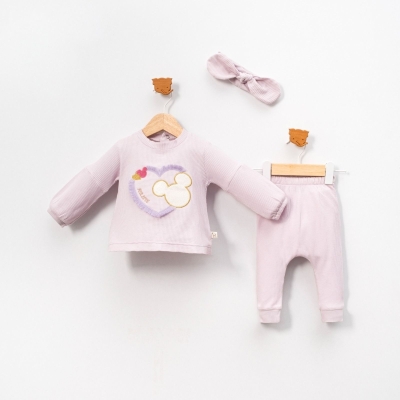 KIZ 9/24 AY BANDANALI 3’LÜ WAFFLE TAKIM