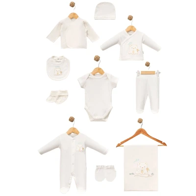 UNISEX 0/3 AY AY BEYAZ KEDİ 10 LU ZIBIN TAKIMI