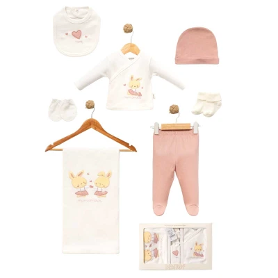 UNISEX 1/1 AY ETEKLİ TAVŞANLAR 7Lİ ZIBIN SETİ