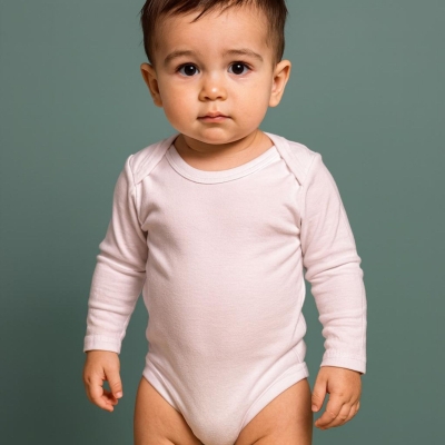 UNISEX 12/36 AY ÇITÇITLI UZUN KOLLU BADİ