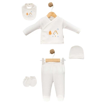 UNISEX 1/3 AY EV NAKIŞLI 5 PARÇA ZIBIN TAKIMI