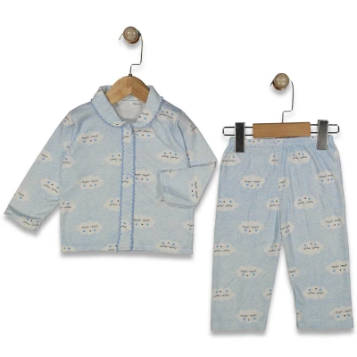 UNISEX 1/3 YAŞ OYALI BULUT PİJAMA 