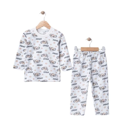 UNISEX 1/3 YAŞ RAPORLU SİMBA DESEN PİJAMA TAKIMI 